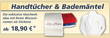 Handt�cher und Badem�ntel