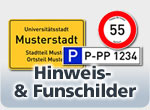 Hinweis- & Funschilder