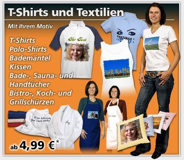 T-Shirts und Textilien