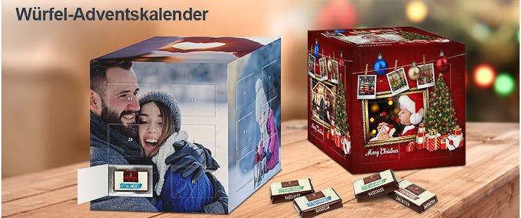 Adventskalender Wurfel Mit Foto Gestalten Printplanet