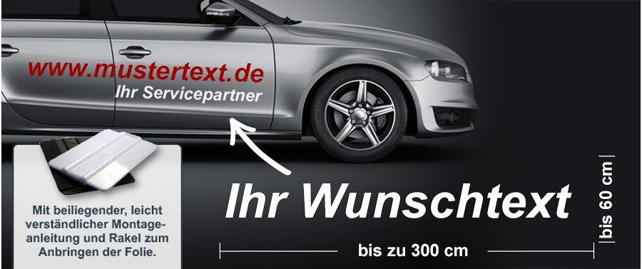 Autoaufkleber Gestalten Mit Foto Text Printplanet