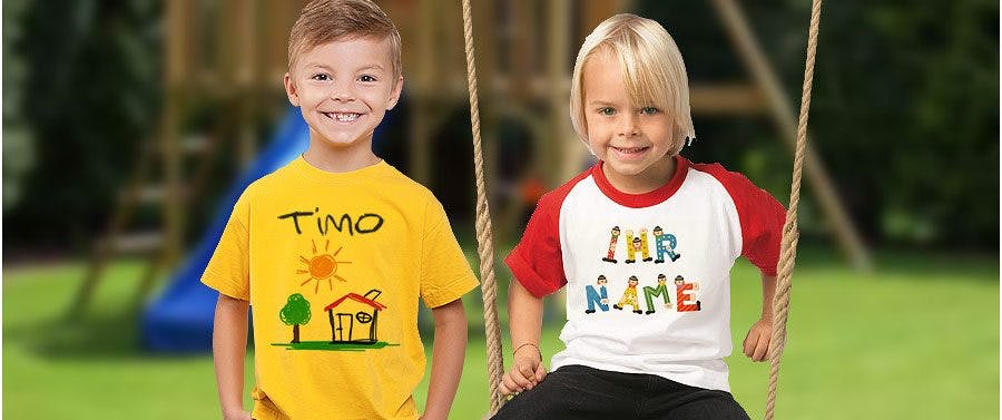 Kindershirts Selbst Gestalten Bedrucken Printplanet