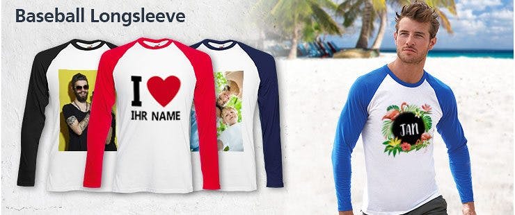 Longsleeve Mit Foto Text Bedrucken Printplanet