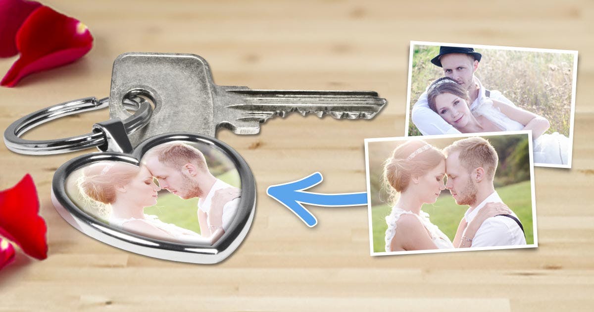 Schlusselanhanger Herz Mit Foto Printplanet
