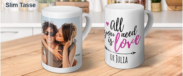 Slim Tasse Mit Foto Oder Namen Bedrucken Printplanet