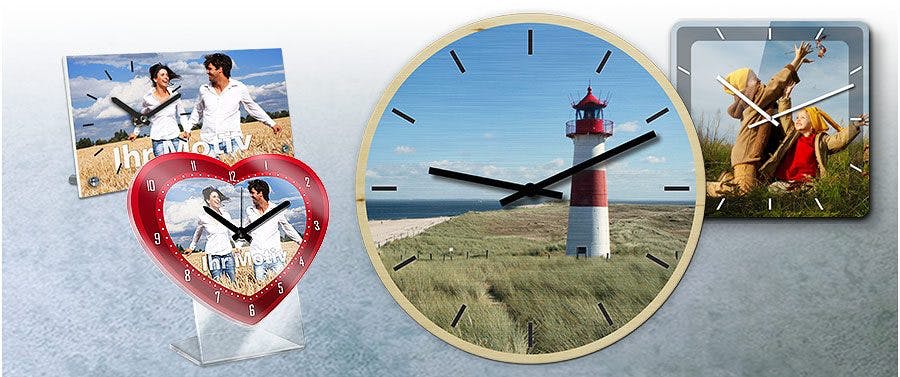 Fotouhren Wanduhr Tischuhr Mit Foto Printplanet