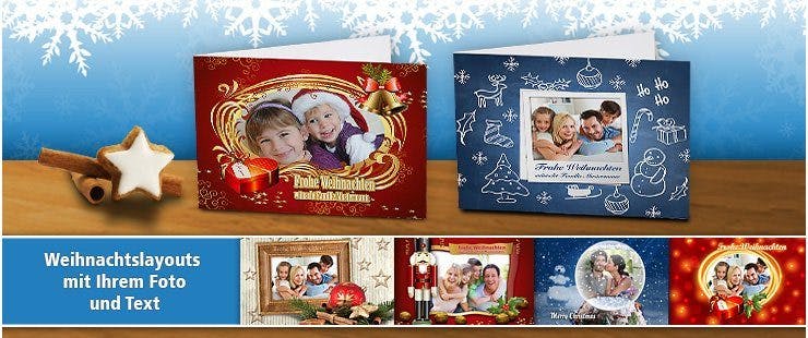 Weihnachtskarten individuell gestalten | PrintPlanet