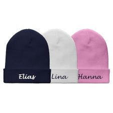 Lankater Unisex Individuelle Beanie Personalisierte Mit Text Gestickte Geschenke Winterm/ütze Warme Strickb/ündchen Cap