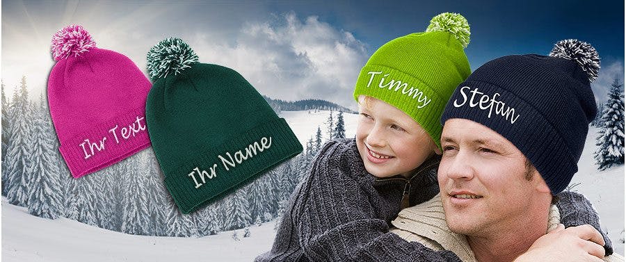 Lankater Unisex Individuelle Beanie Personalisierte Mit Text Gestickte Geschenke Winterm/ütze Warme Strickb/ündchen Cap