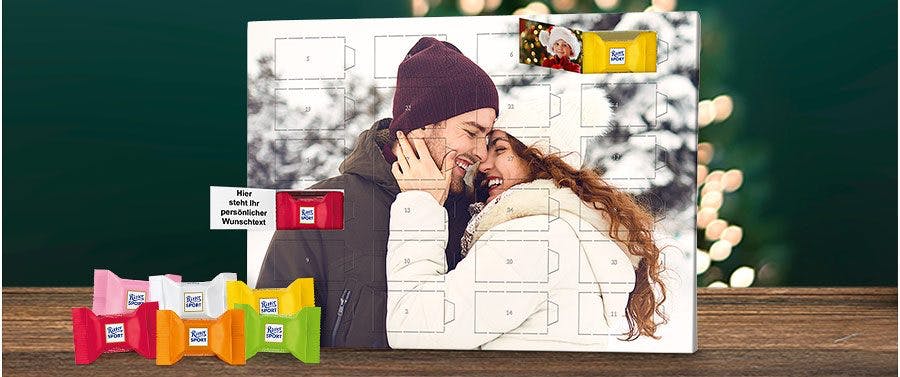 Ritter Sport Adventskalender Mit Foto Printplanet