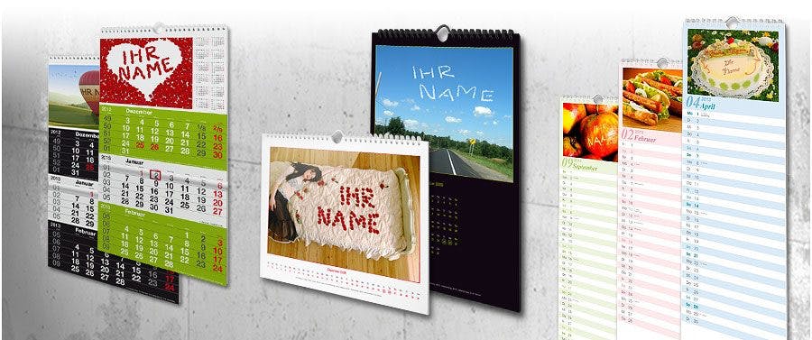Namenskalender - Kalender mit Wunsch-Namen  PrintPlanet