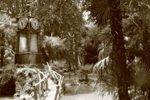 Wasseruhr im Park der Villa Borghese