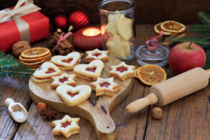 Weihnachtsbäckerei Spitzbuben