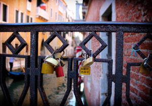 Venedig Liebesschlösser