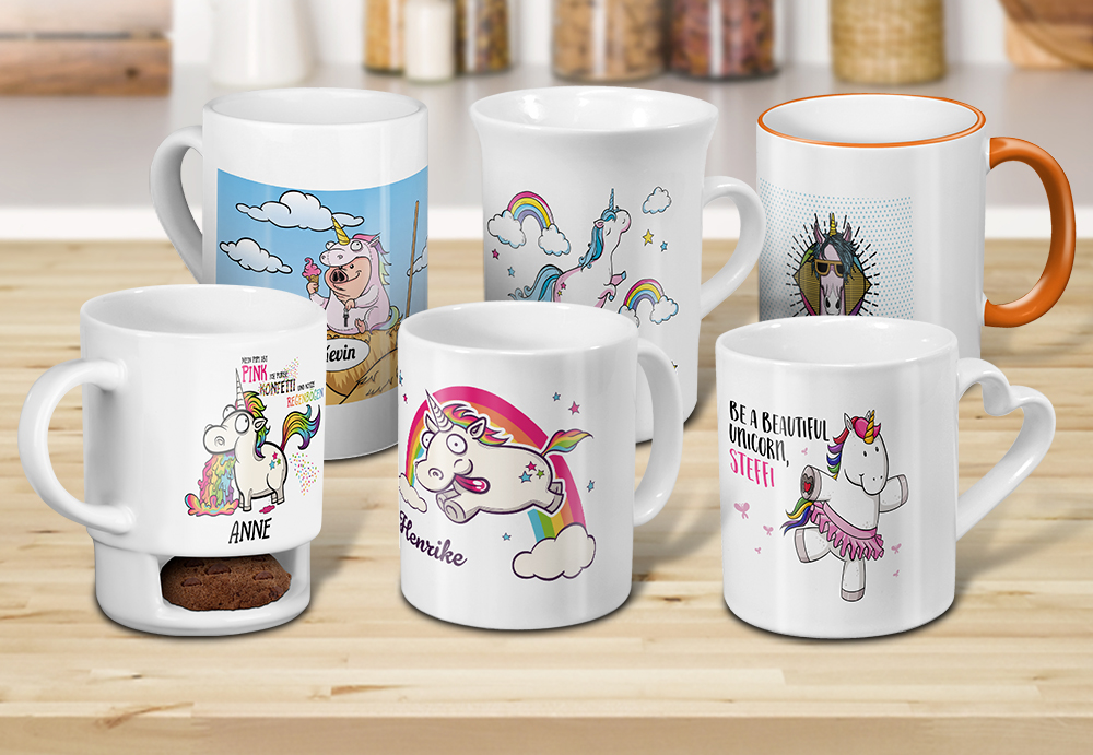 Einhorn Tasse mit Namen